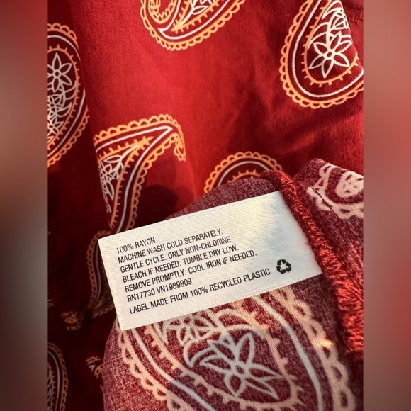 Original Use Short Sleeve Button Down Paisley Shirt Size XL Preppy - Picture 3 of 5